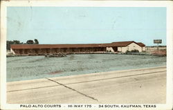 Palo Alto Courts, Hi Way 175 34 South Postcard