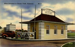 Main Entrance To Gunter Field Montgomery, AL Postcard Postcard