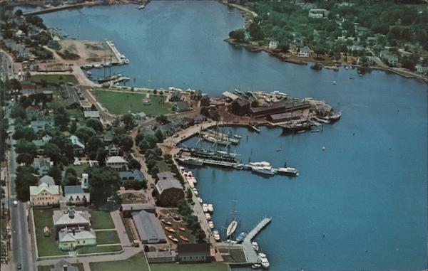Air View of Mystic Seaport Stonington Connecticut