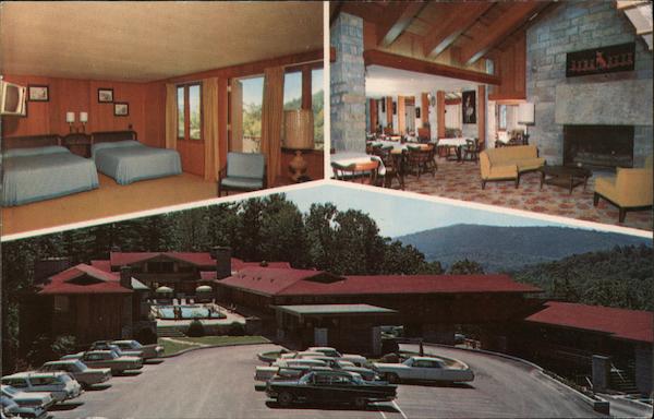 Skyline Lodge & Restaurant Highlands, NC Postcard