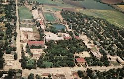 E-1 Air View Kansas State Teachers College Campus Emporia, KS Postcard Postcard Postcard