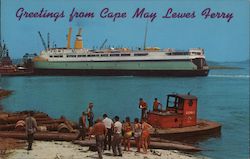 Greetings from Lewes Ferry Cape May, NJ Postcard Postcard Postcard