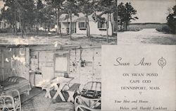 Swan Acres on Swan Pond Cape Cod Dennis Port, MA Postcard Postcard Postcard