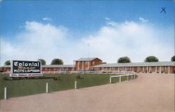 Colonial Manor Motel and Dining Room Postcard