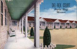 Del-Rex Court Poplar Bluff, MO Postcard Postcard Postcard