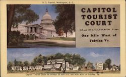 Capitol Tourist Court Fairfax, VA Postcard Postcard Postcard