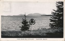 View From Cushman's Sea Cottages Postcard