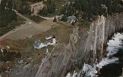 Air View Pemaquid Lght and Sea Gull Gift Shop Pemaquid Point, ME Postcard Postcard Postcard