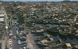 The Singapore River Southeast Asia Postcard Postcard Postcard