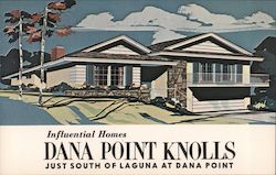 Dana Point Knolls Influential Homes Just South of Laguna at Dana Point Postcard