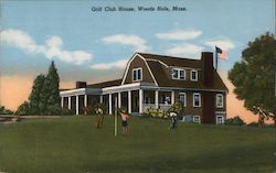 Golf Club House, Woods Hole, Mass. Postcard