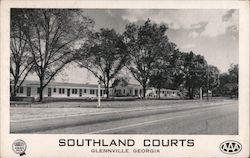 Southland Courts Glennville, GA Postcard Postcard Postcard