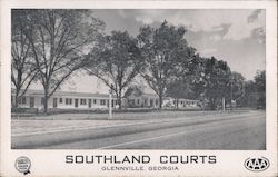 Southland Courts Glennville, GA Postcard Postcard Postcard