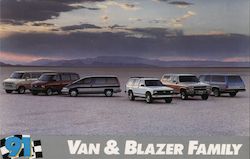 91 Van & Blazer Family Postcard