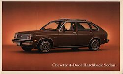 Chevette 4-Door Hatchback Sedan Postcard