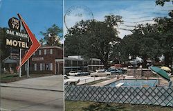 Oak Manor Motel 626 Central Beach Boulevard U.S. Hwy. 90 Postcard