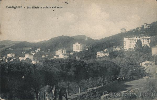 View from Hotel del Capo Bordighera Italy