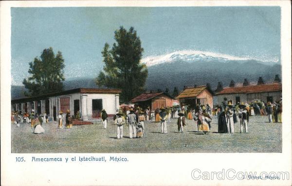 View of Iztaccíhuatl Mountain from Amecameca EM Mexico