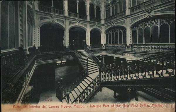 Interior of the New Post Office Mexico City DF