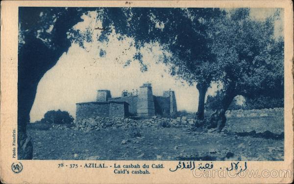 Azilal - La casbah du Caid., Caids Casbah Morocco Africa