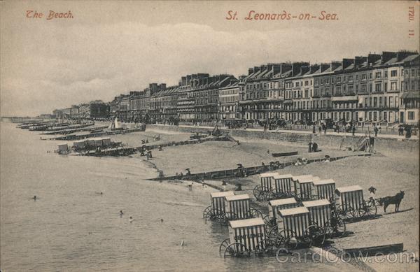 Looking Along the Beach St. Leonards-on-Sea England