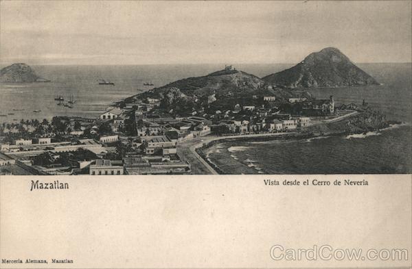 View from Cerro de la Neveria Mazatlan Mexico