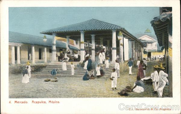 View of Market Acapulco Mexico