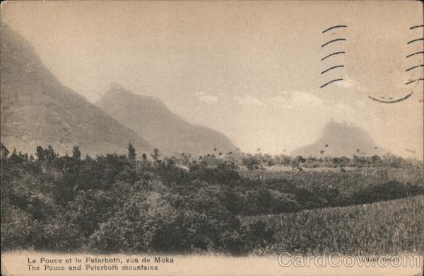 The Pouce and Peterboth Mountains Mauritius Africa