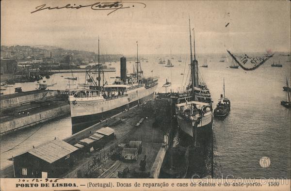Docas de Reparacao e Caes de Santos e do Ante-porto Lisbon Portugal