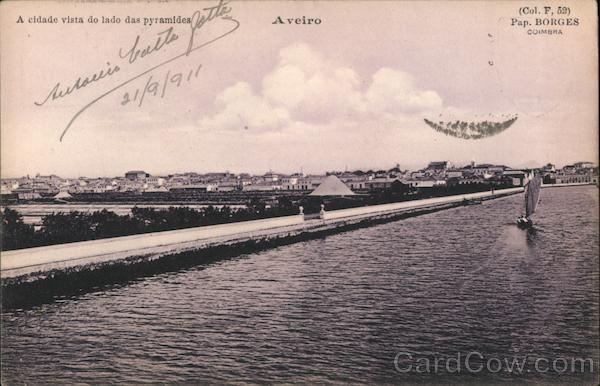 A cidade vista do lado das pyramides , Aveiro Portugal