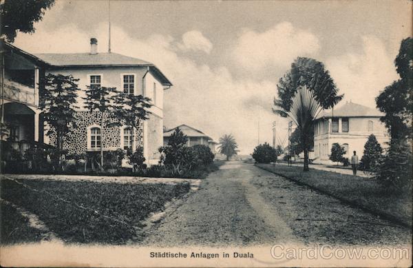 town construction in Douala Cameroon Africa