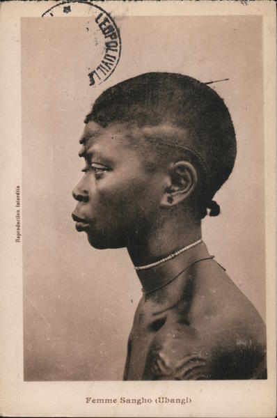 Femme Sangho (Ubangi) Africa