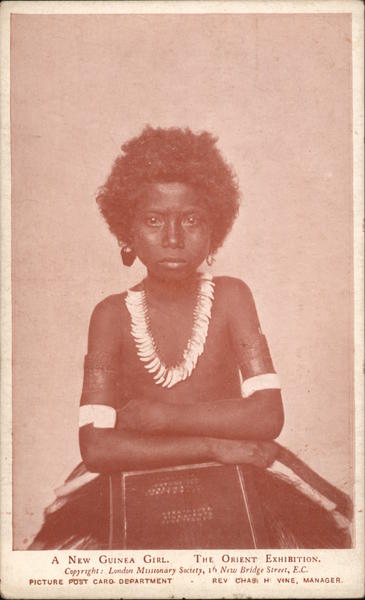 A New Guinea Girl South Pacific