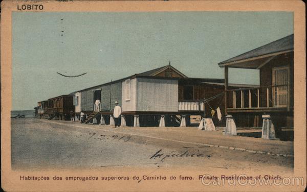 Lobito, Habitacoas dos empregados superiores do Caminho de ferro. Private Residences of Chiefs Angola