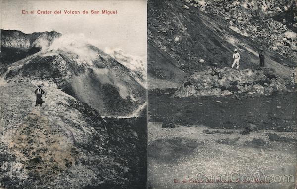 In the Crater of San Miguel Volcano El Salvador Central America