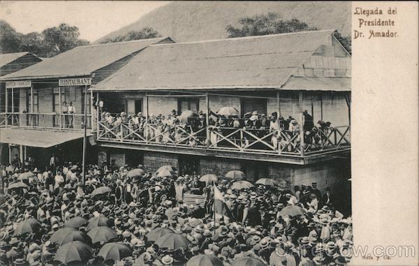 Arrival of President Manuel Amador Guerrero Panama