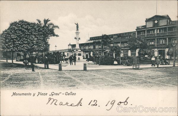 Monumento y Plaza Grau Callao Peru