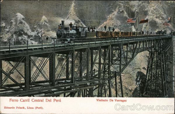 Ferro Carril Central Del Peru, Viaducto de Verrugas Lima