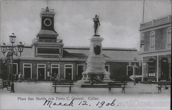 Plaza San Martin Con Ferro C. Central Callao Peru