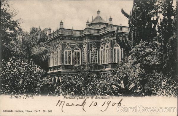 Pabellon Gotico en la Exposicion Lima Peru
