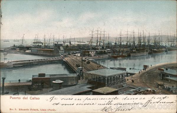 Vista del Puerto Callao Peru