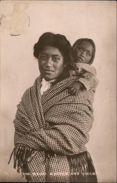 Maori Mother and Child New Zealand