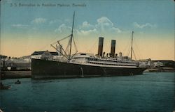 S.S Bermudian in Hamilton Harbour, Bermuda Postcard Postcard Postcard