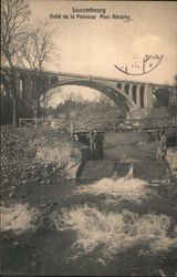 Adolphe Bridge Over the Pétrusse River Postcard