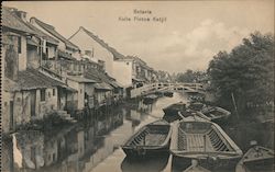 Pintoe Ketjil River, Dutch East Indies Postcard