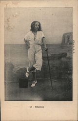 Reunion Woman Postcard