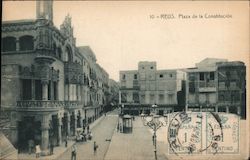 Reus, Constitution Plaza Postcard