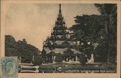 Burmese Pagoda, Eden Garden Postcard