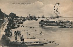 View on the River, Calcutta Postcard