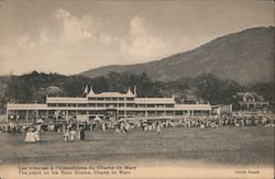 The stand on the race course, champ de mars Postcard